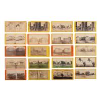 [Early Photography] Group of 110 Stereoviews of Washington, DC, and Boston, incl. Landmarks and Monuments