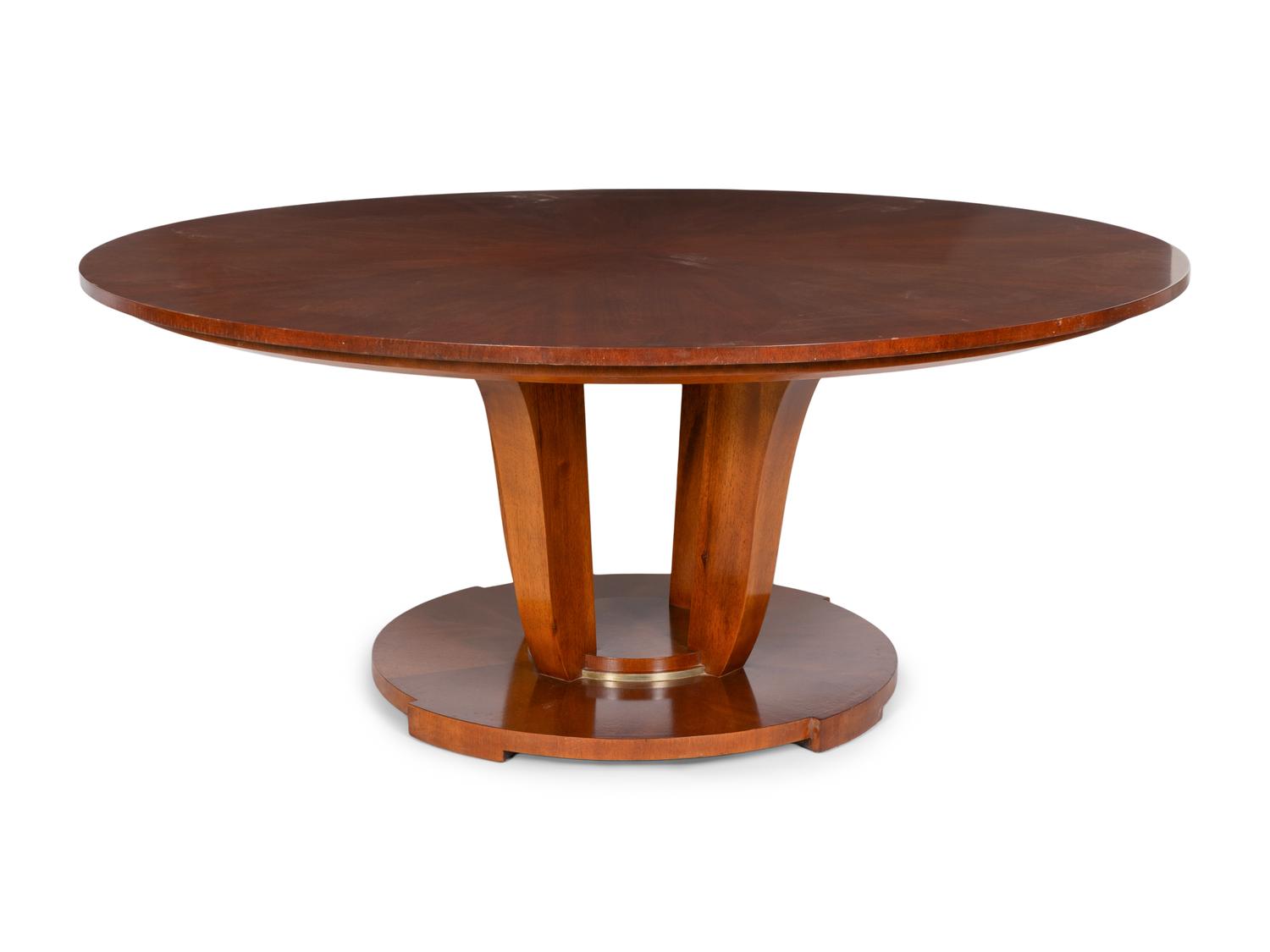 An Art Deco Style Circular Dining Table