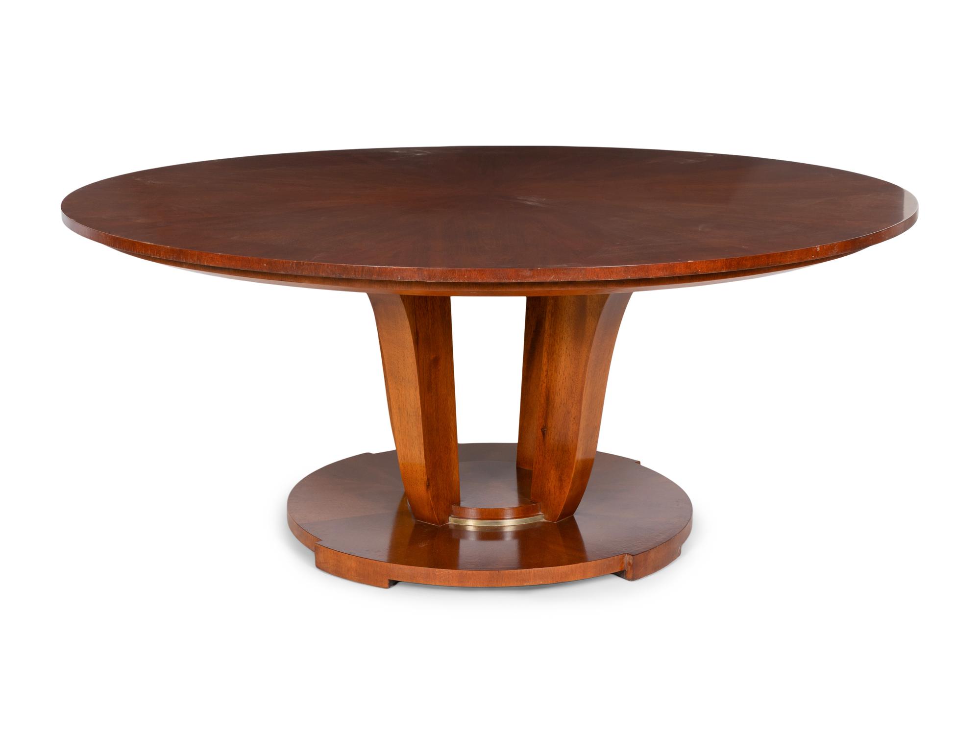 An Art Deco Style Circular Dining Table