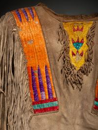 Fort Berthold Quilled Hide Shirt