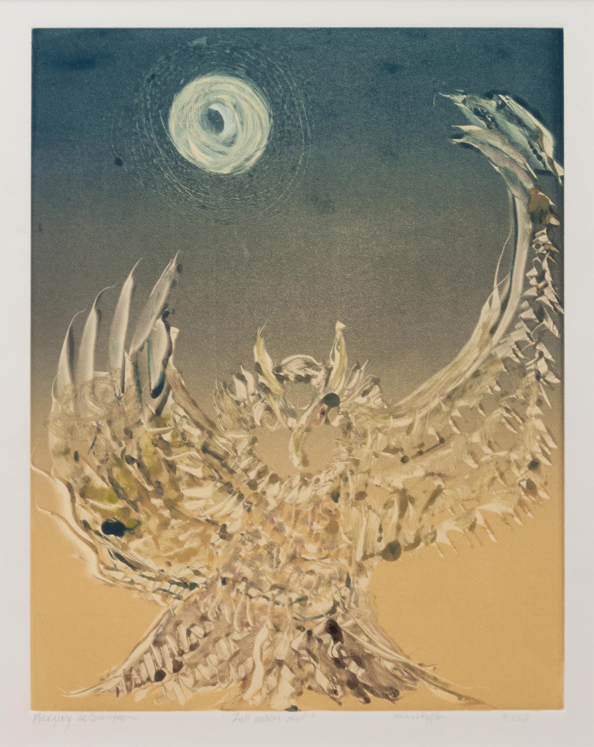 Three Works: Full Moon Owl, 2011; Father's Feather, 2010; Black Heart , 2010