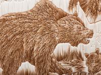 Five Bears of North America , Monumental Quilled Box