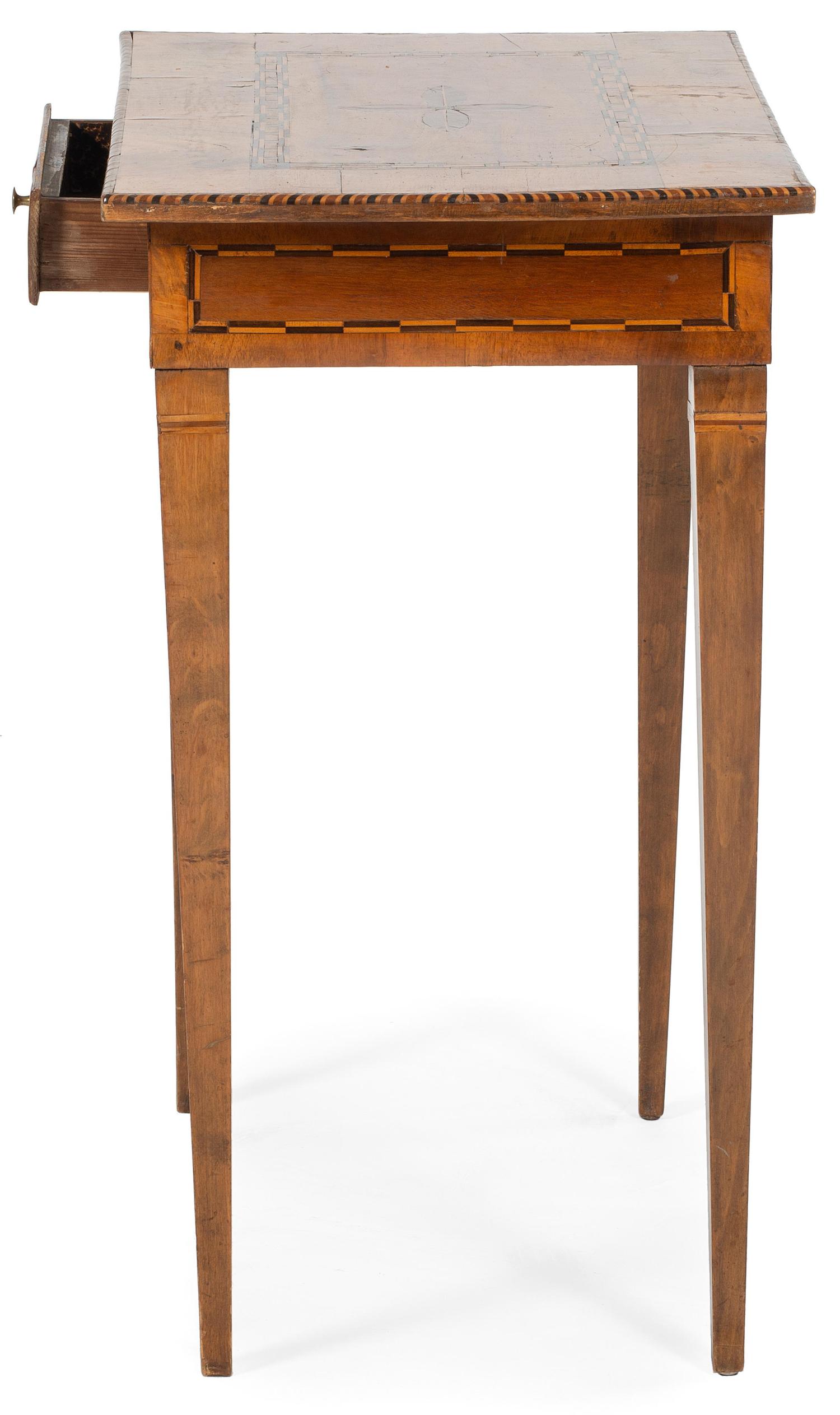 A Continental Marquetry and Parquetry Work Table