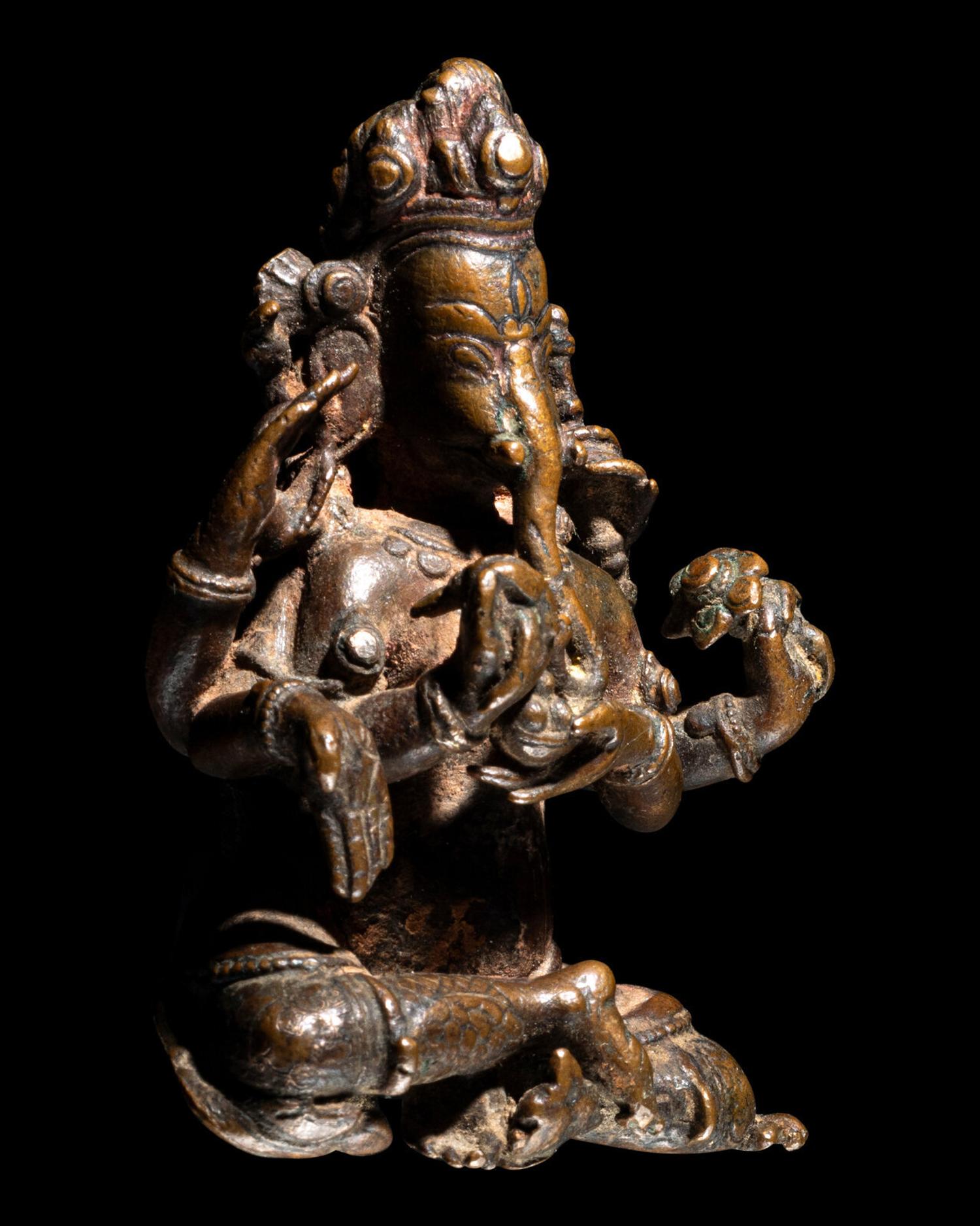 Five Nepalese Bronze Figures of Deities