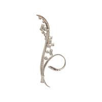 White Gold and Diamond Spray Brooch
