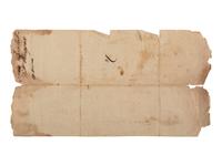 HARRISON, William Henry (1773-1841). Indiana Territory survey document signed ("Willm. Henry Harrison"), as 1st Governor of the Indiana Territory, Saint Vincennes, 26 December 1801.