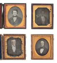 [EARLY PHOTOGRAPHY]. 36 sixth plate daguerreotypes featuring men of varying ages.