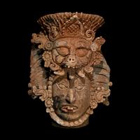 A Maya Terracotta Incense Burner