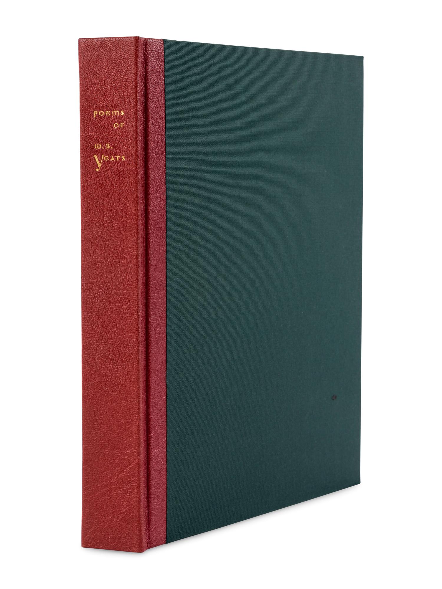 [ARION PRESS]. YEATS, William Butler (1865-1939). Poems . Richard DIEBENKORN (1922-1993), illustrator. San Francisco: The Arion Press, 1990.