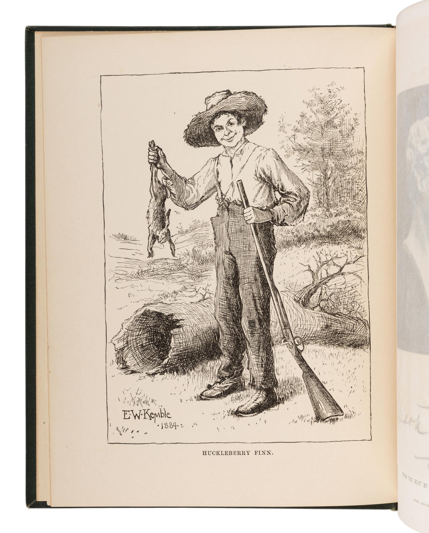 CLEMENS, Samuel Langhorne (“Mark Twain”) (1835-1910). The Adventures of Huckleberry Finn. New York: Charles Webster, 1885.