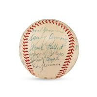 A 1955 Brooklyn Dodgers Team Signed Autograph Baseball Featuring Jackie Robinson (Beckett Authentication Services Letter of Authenticity)