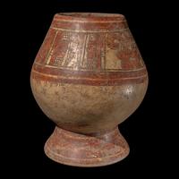 A Nicoya Polychrome Pedestal Jar