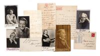 (THEATER) A group of 11 documents signed by actors and actresses, American and British.