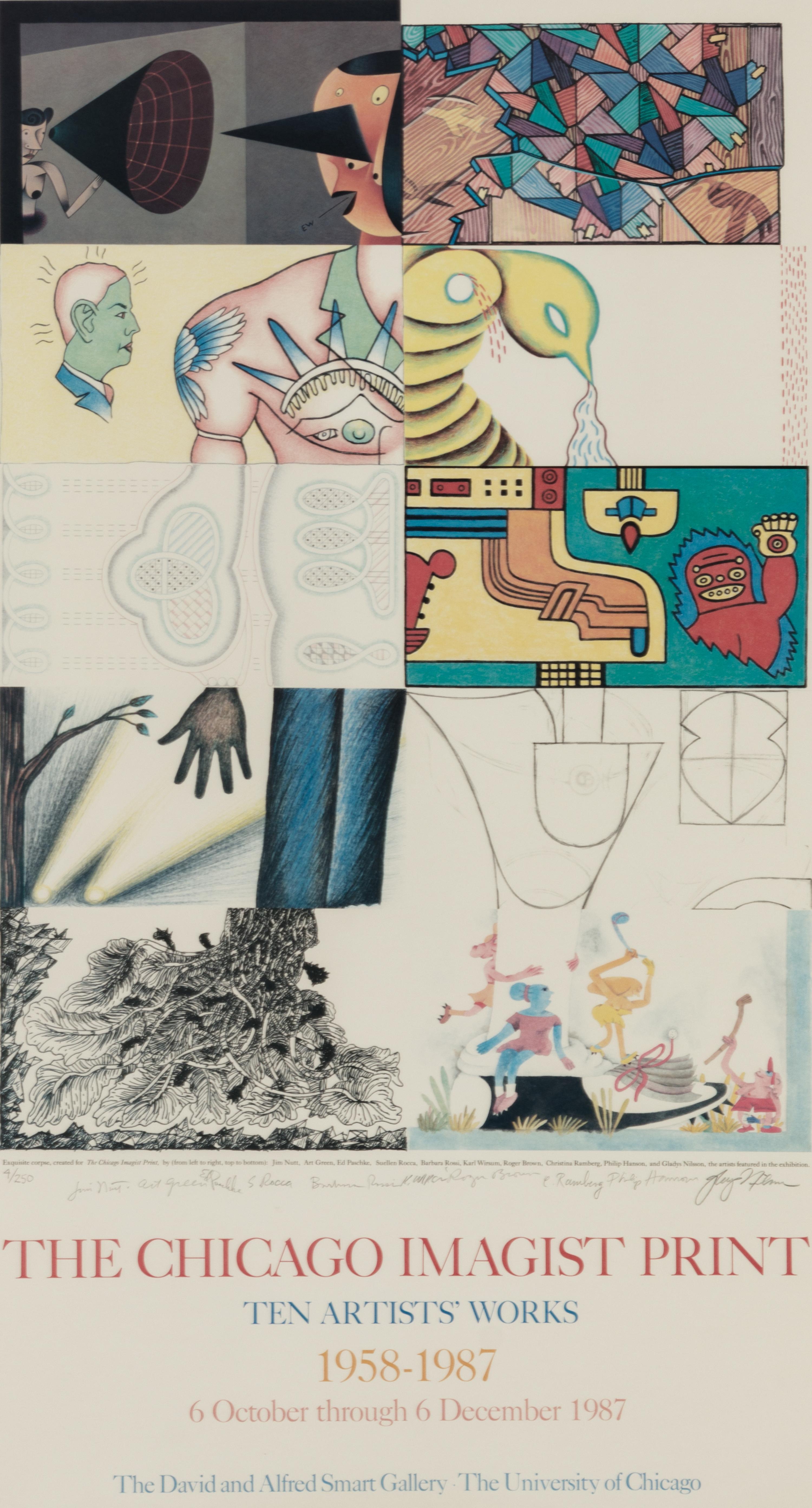 Chicago Imagist Print Exquisite Corpse