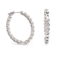 DIAMOND HOOP EARRINGS