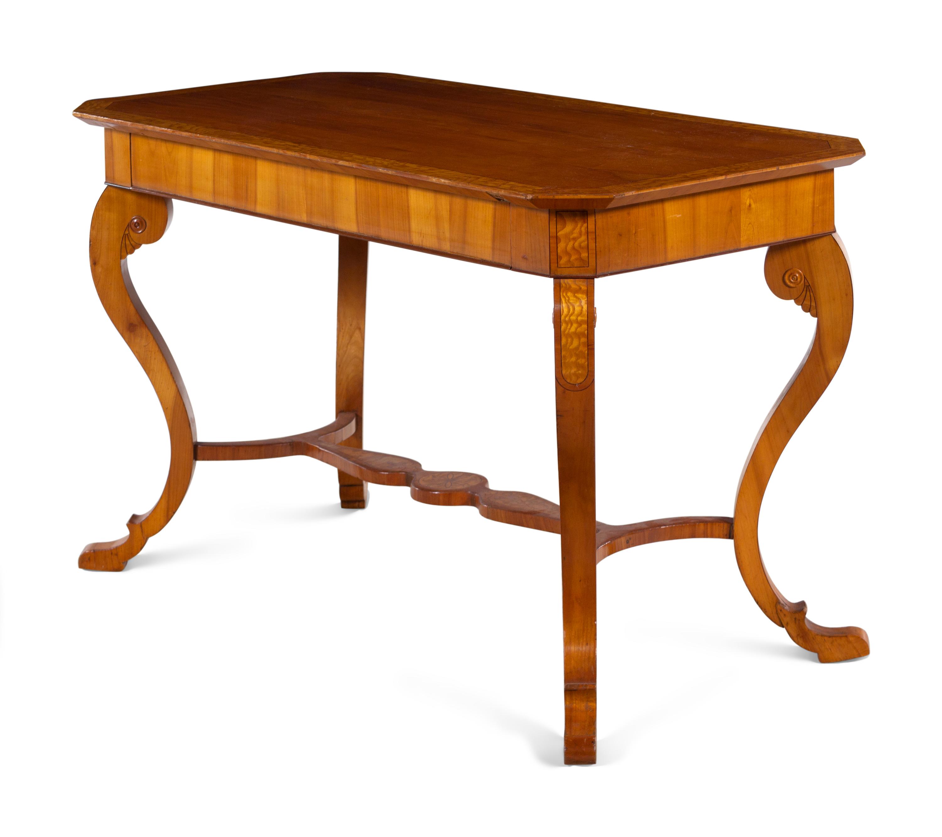 An Austrian Ash and Burl Ash Writing Table