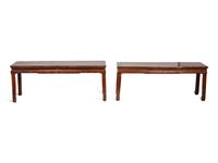 Two Chinese Carved Hardwood Tables