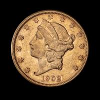 A United States 1902-S Liberty Head $20 Gold Coin