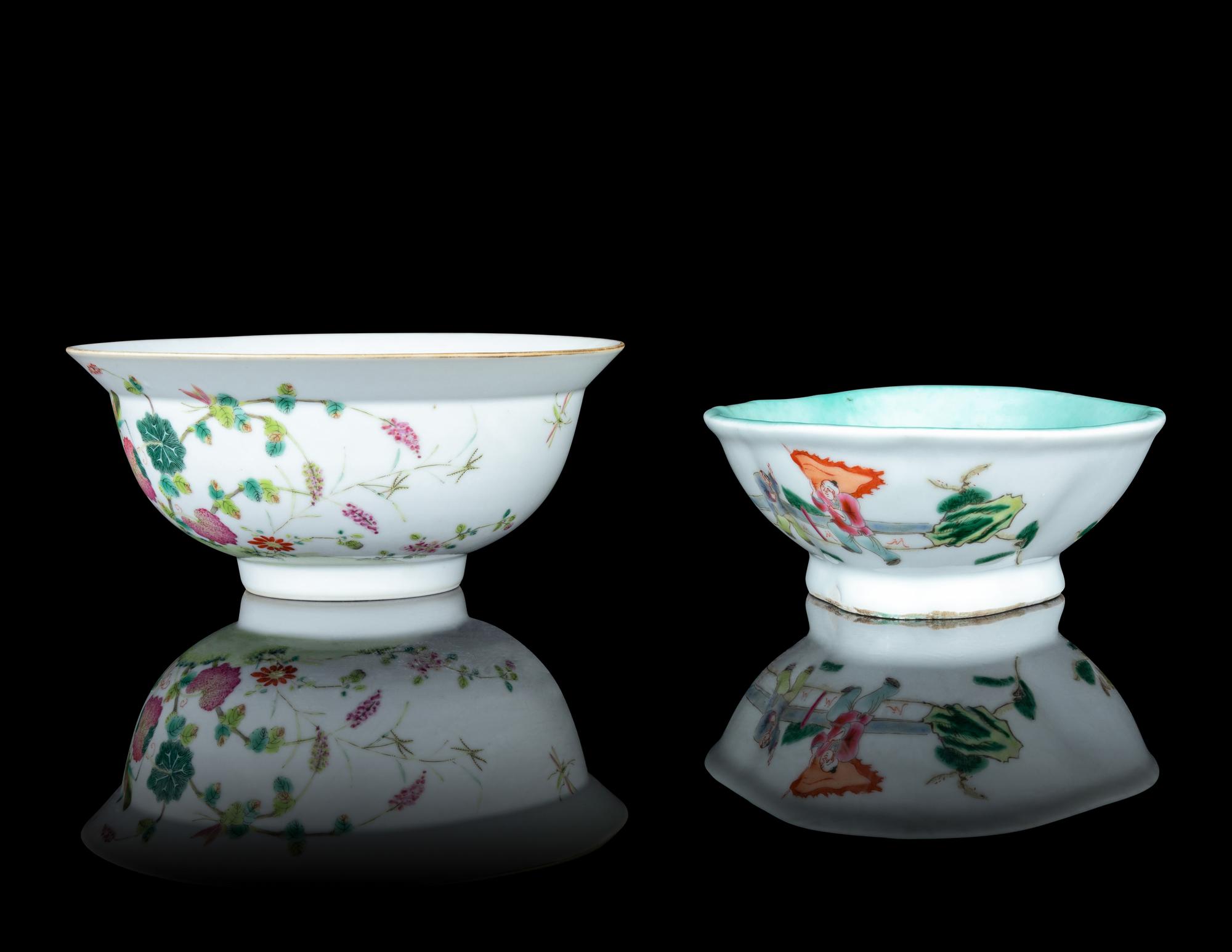 Two Famille Rose Porcelain Bowls