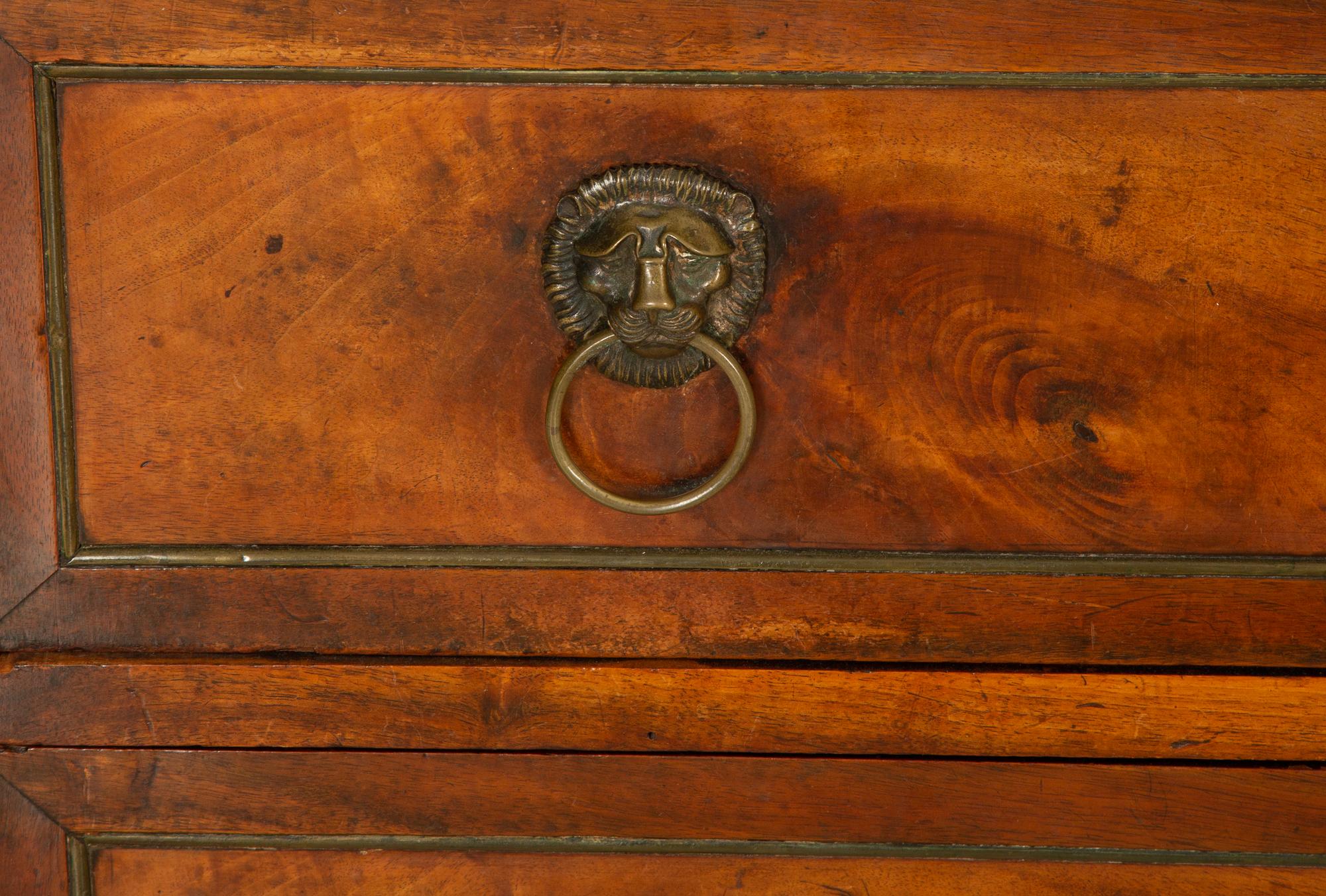 An Italian Walnut Two-Drawer Commode