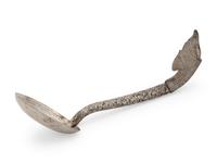 A Burmese Silver Repousse Ladle — 20th Century