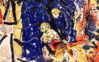 Untitled (Orange Hand, Blue Face)