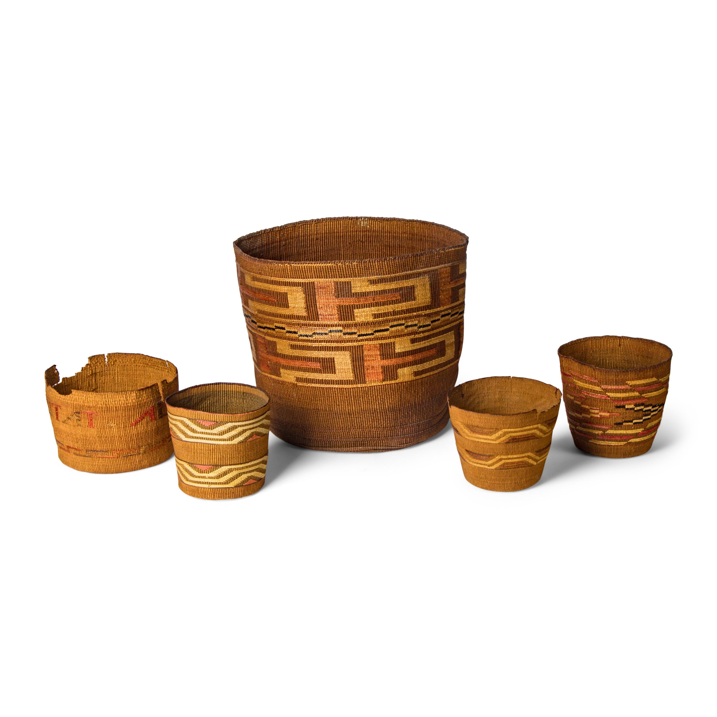Tlingit Baskets, with False Embroidery