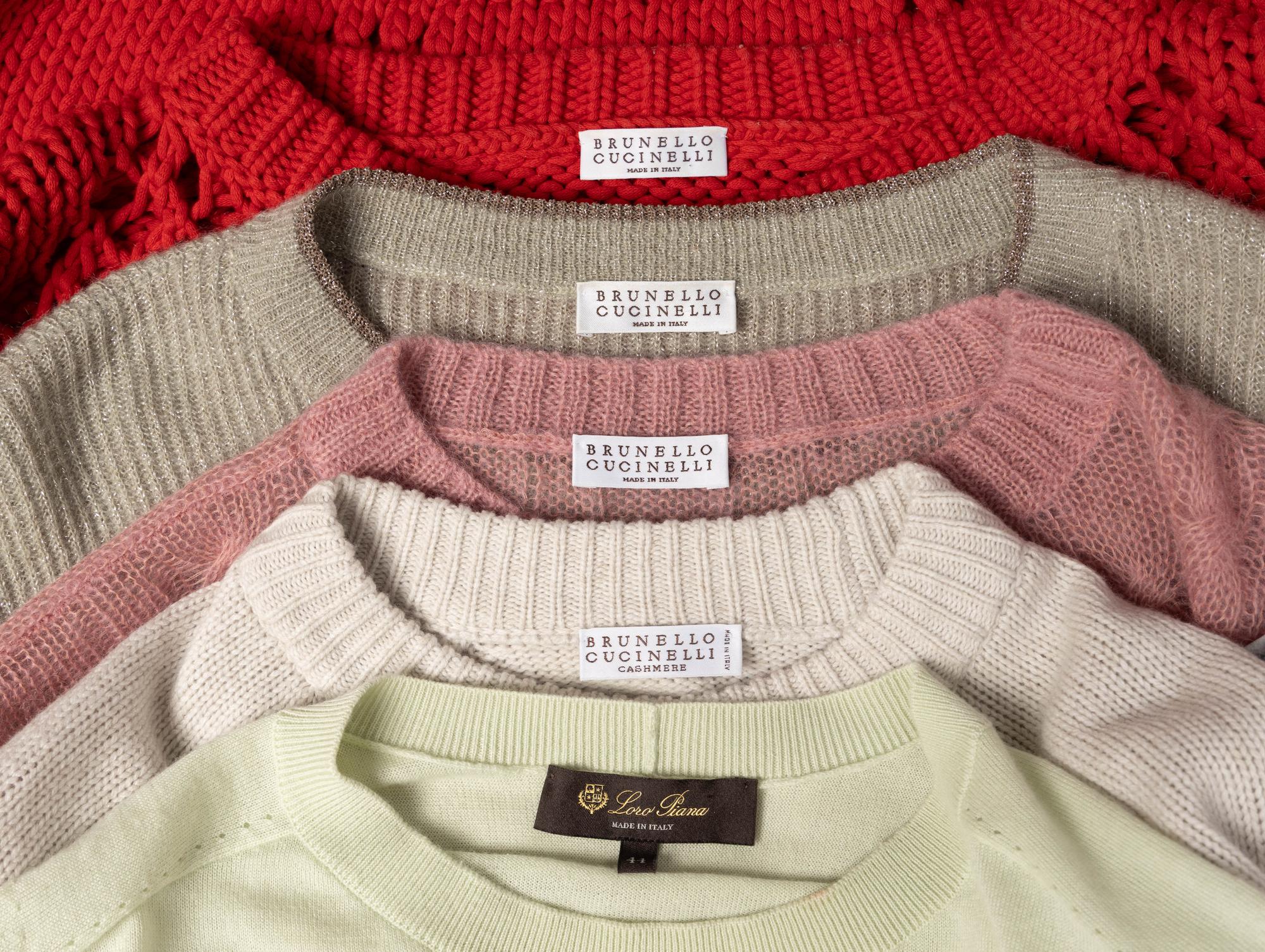 Brunello Cucinelli & Loro Piana, Five Knit Tops