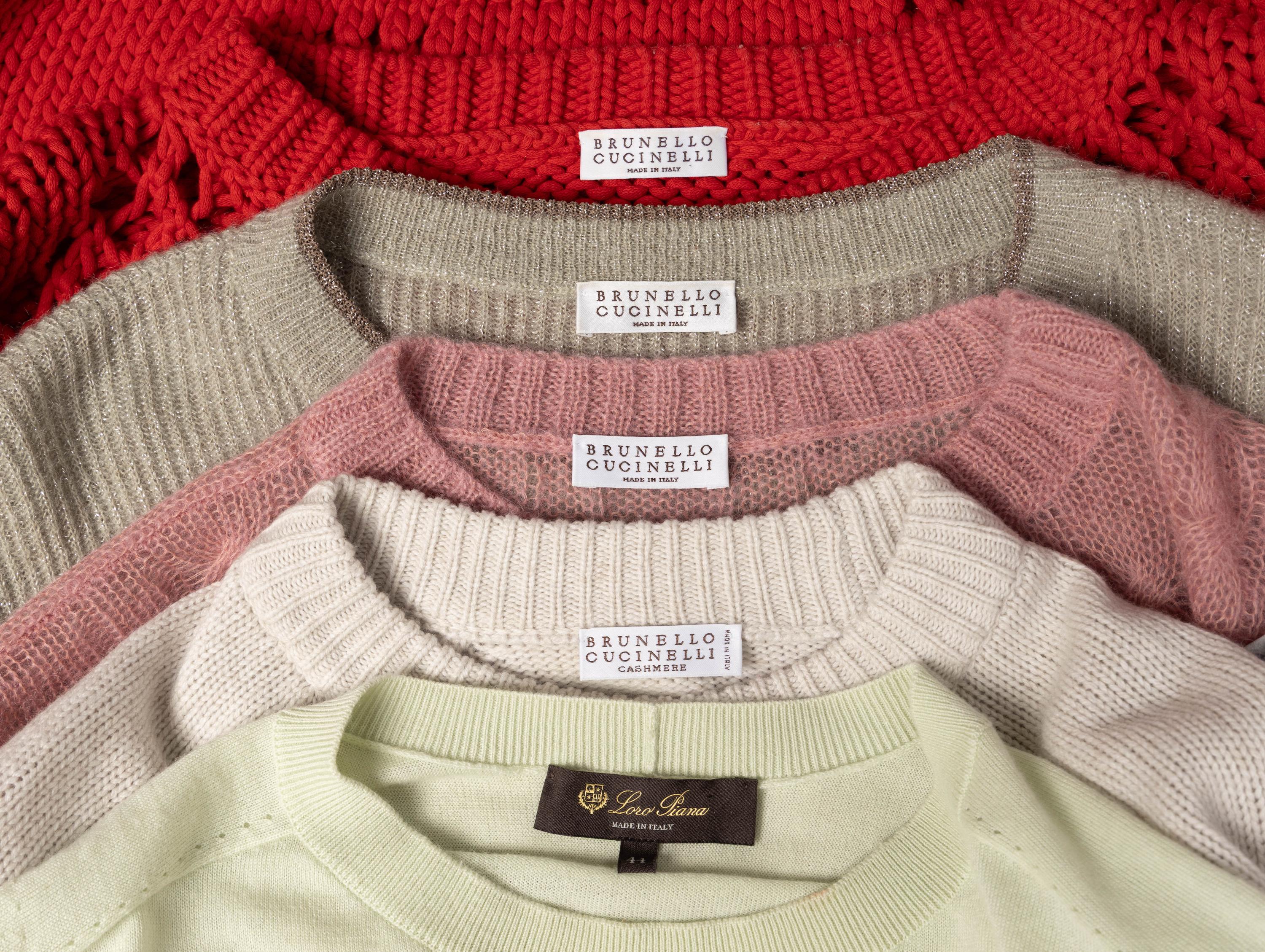 Brunello Cucinelli & Loro Piana, Five Knit Tops