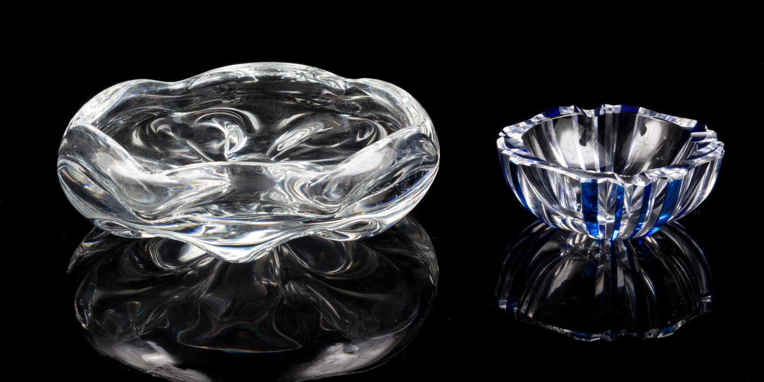 A Collection of Glass Table Articles Diameter of largest 8 3/4 inches. — 20TH CENTURY
