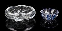 A Collection of Glass Table Articles Diameter of largest 8 3/4 inches. — 20TH CENTURY