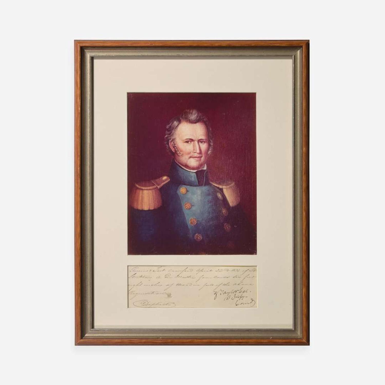 [Presidential] Taylor, Zachary Manuscript Document, signed