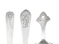Five Arts & Crafts Silver Serving Utensils