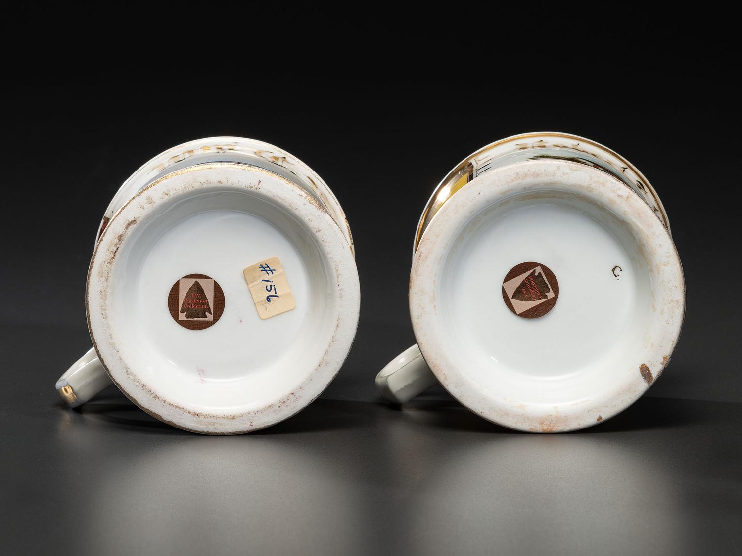 Two Trolleyman's Occupational Shaving Mugs