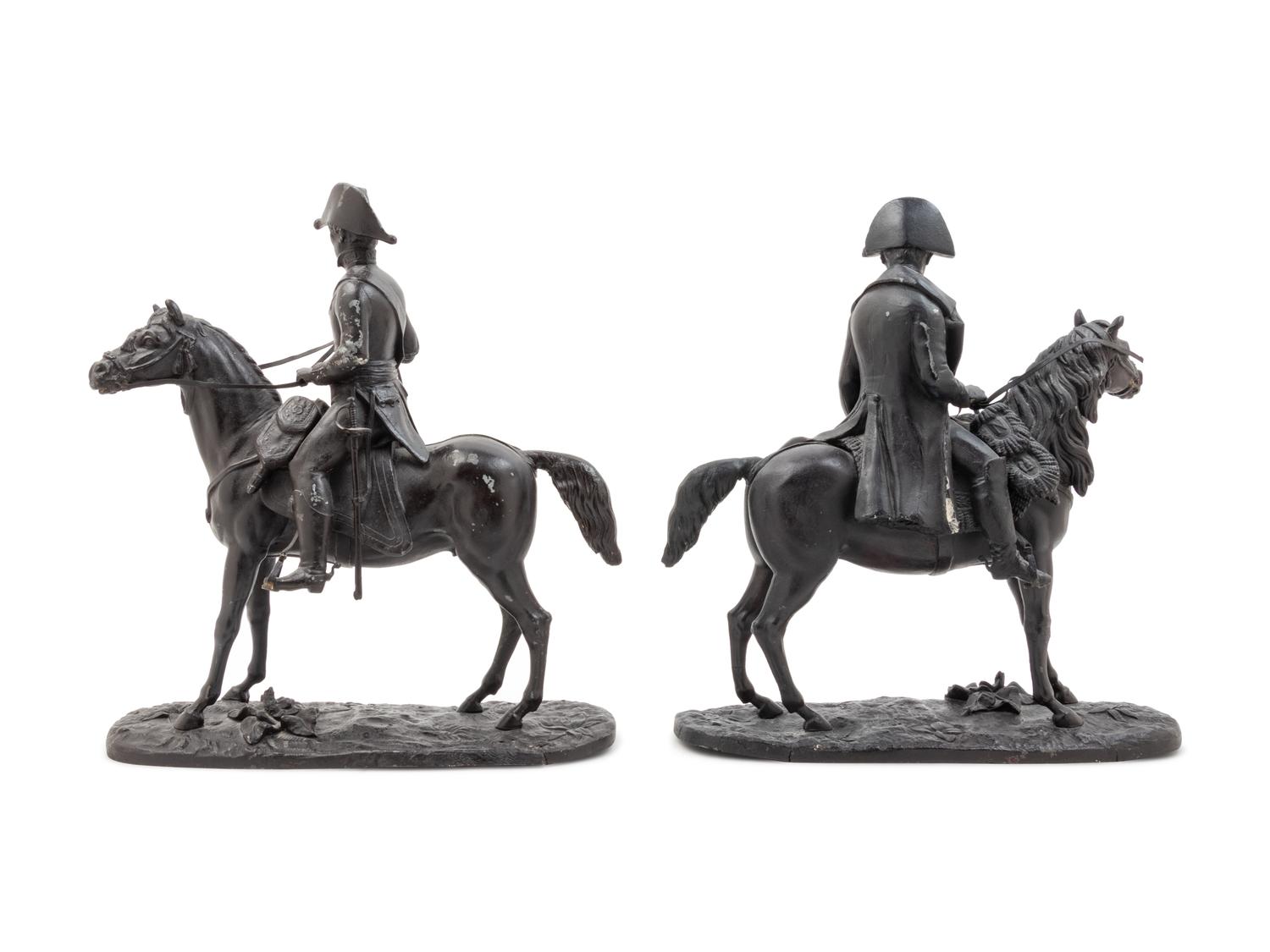 Two French Cast Metal Figures