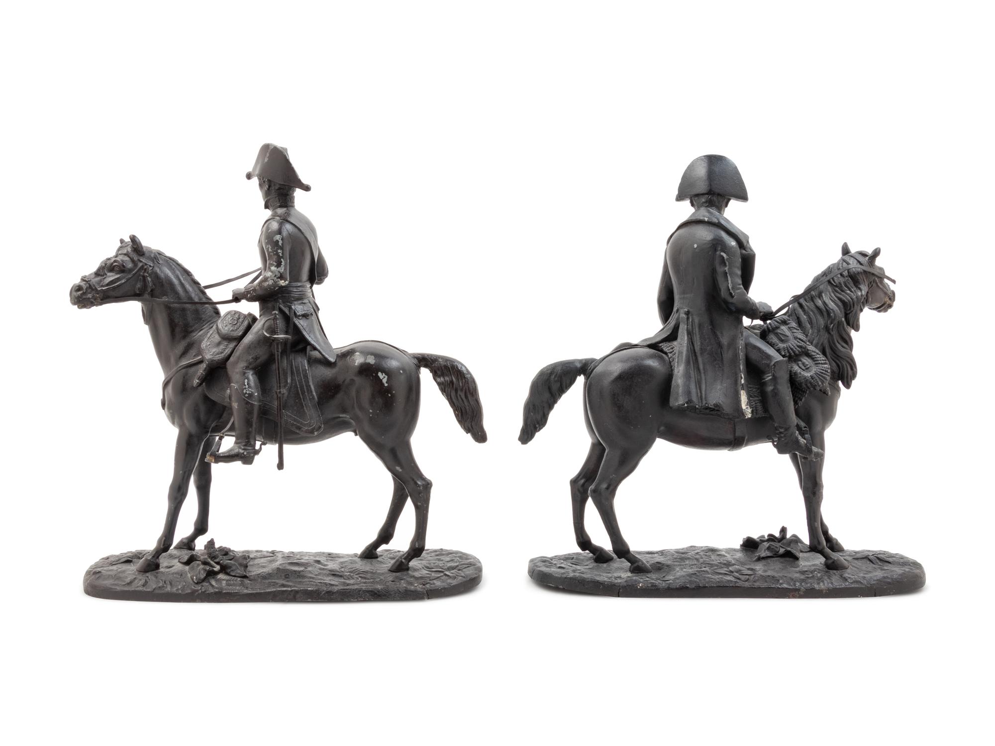 Two French Cast Metal Figures