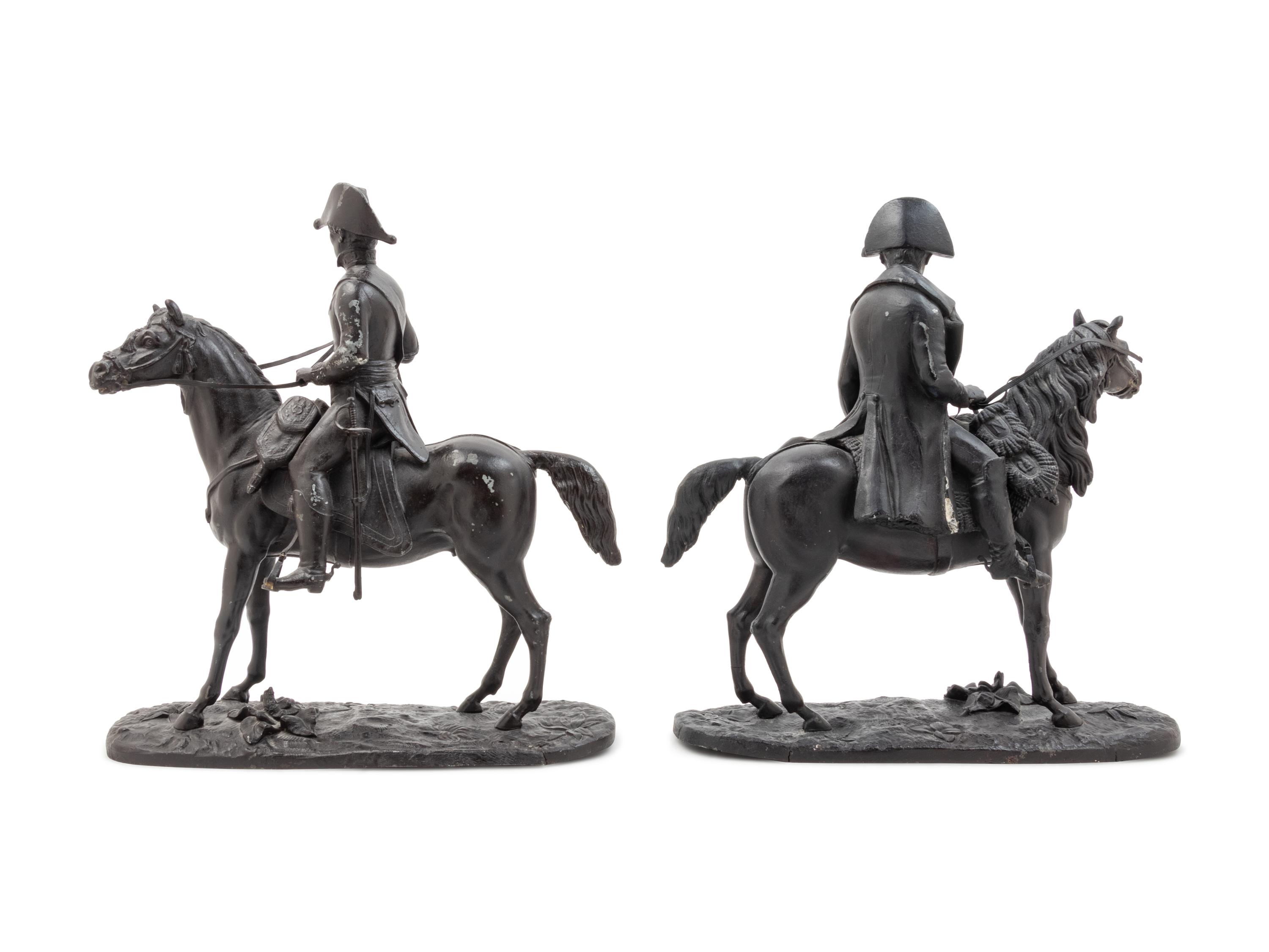 Two French Cast Metal Figures