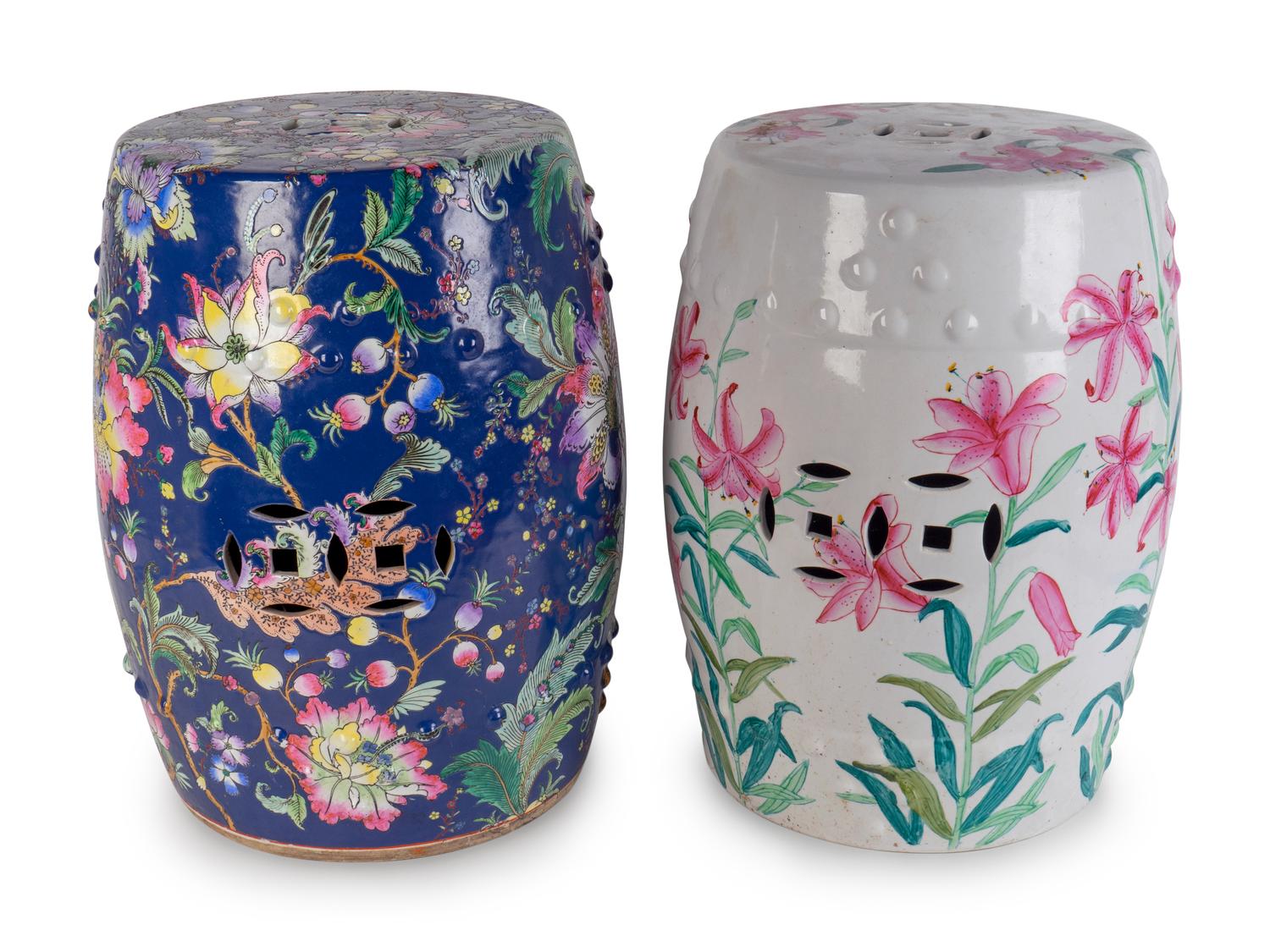 Two Chinese Porcelain Garden Seats