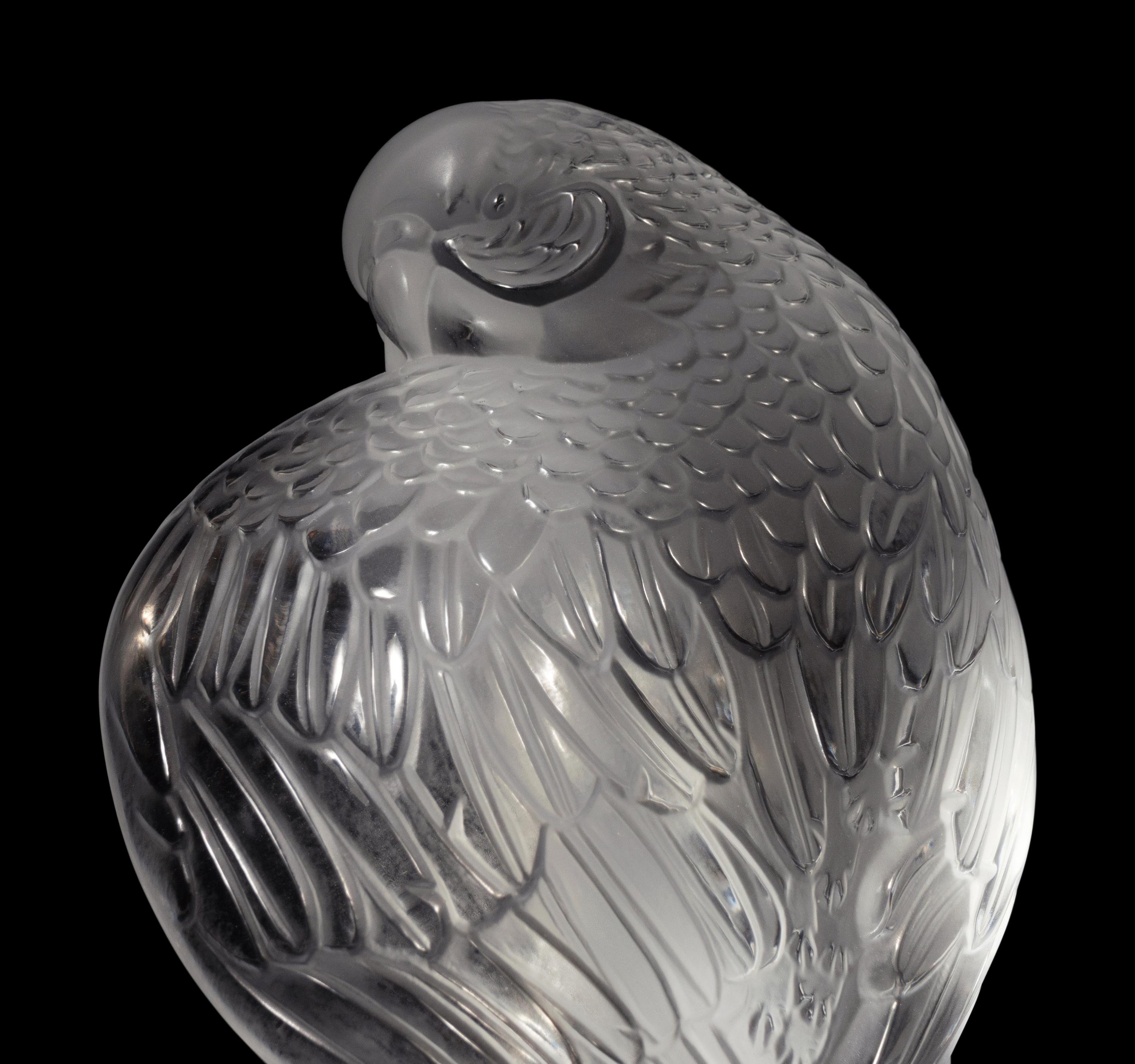 Two Lalique Bird Ornaments
