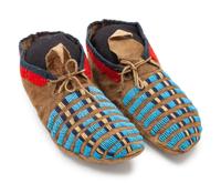 Blackfeet Beaded Hide Moccasins