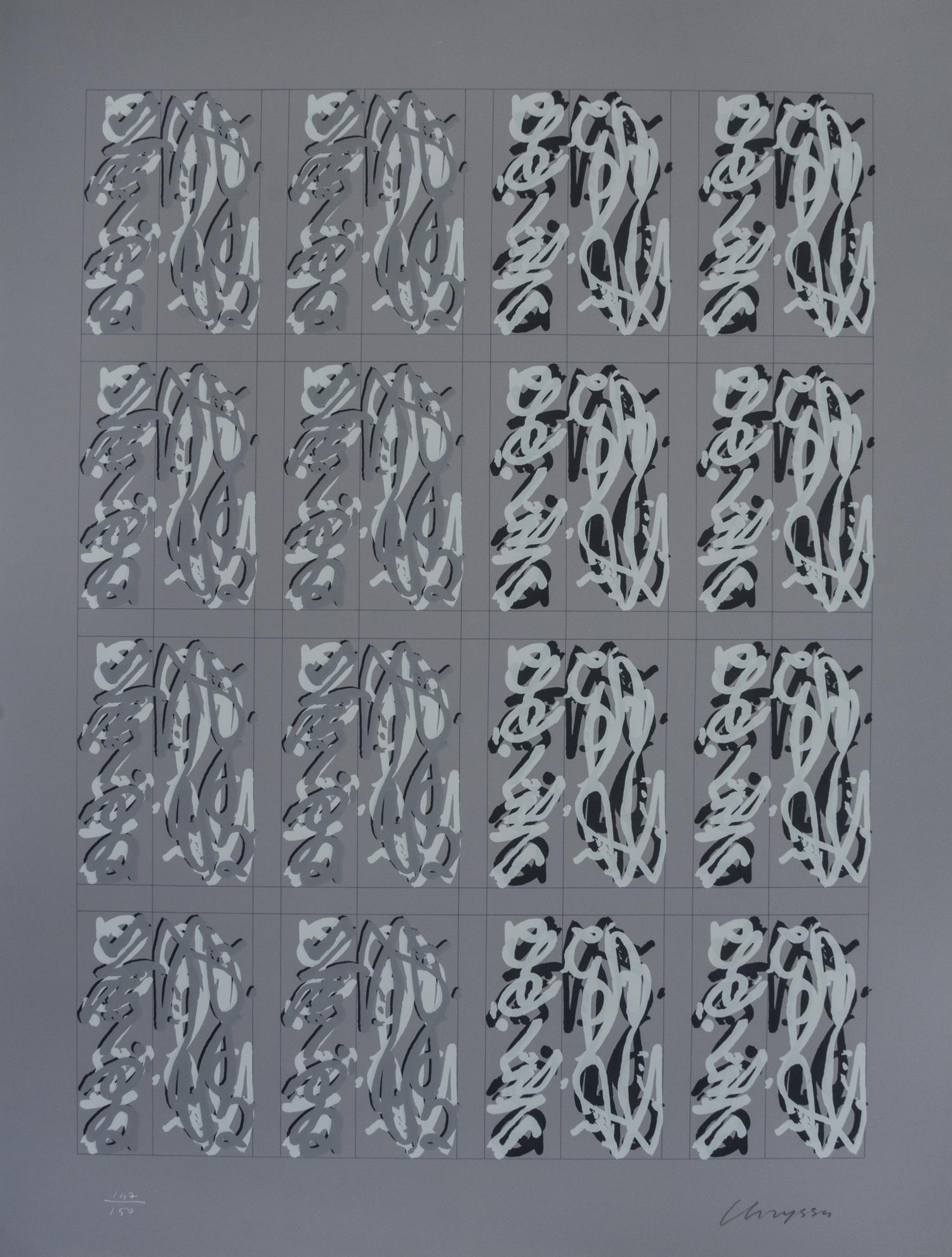 Chryssa, (American/Greek, 1933-2013), Chinatown II, c. 1978 (portfolio of 12 screenprints)