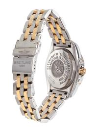 BREITLING, STAINLESS STEEL, YELLOW GOLD AND DIAMOND REF. B71356 'COCKPIT LADY' WRISTWATCH