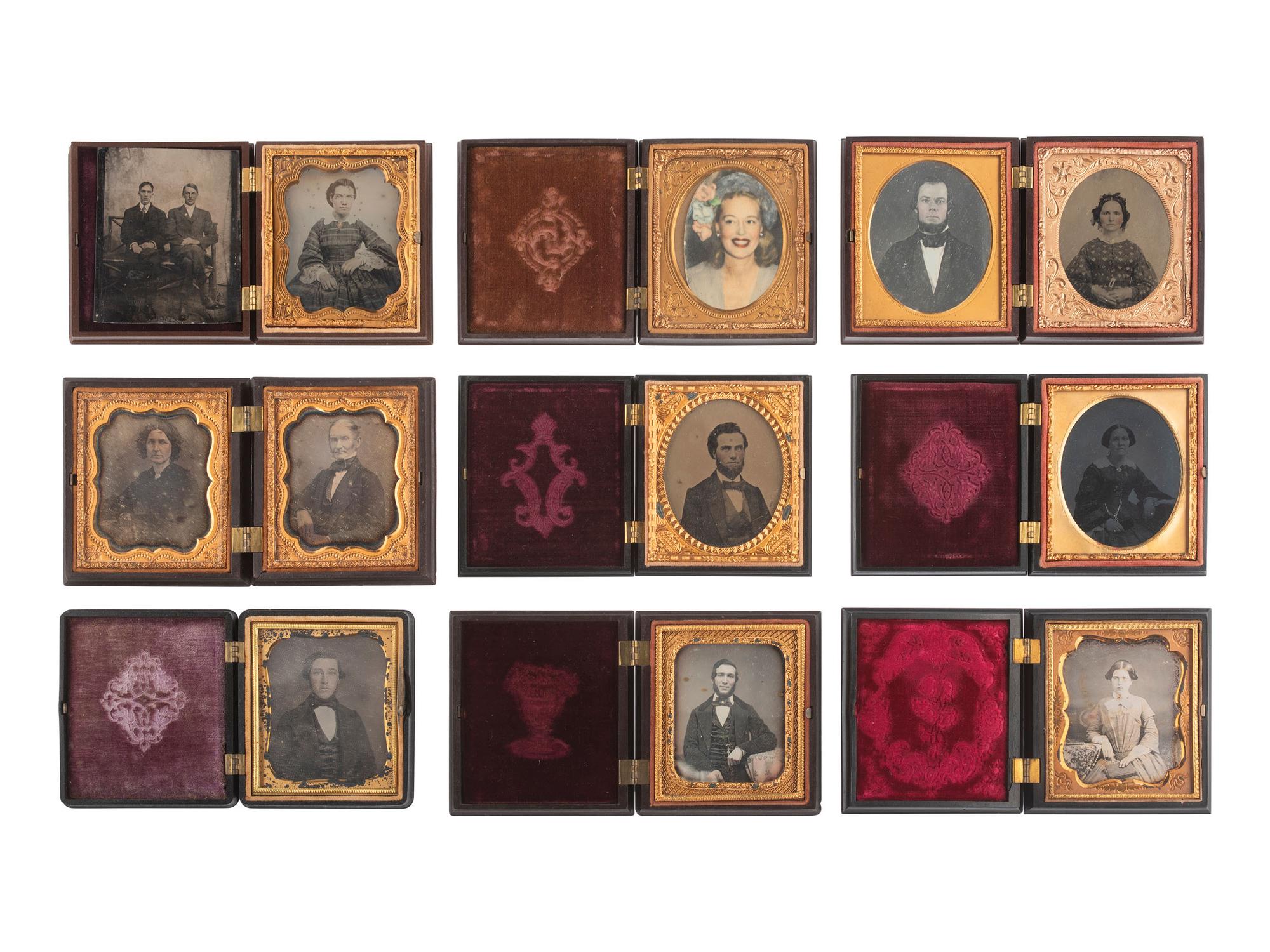 [EARLY PHOTOGRAPHY]. 23 assorted figural Union cases.