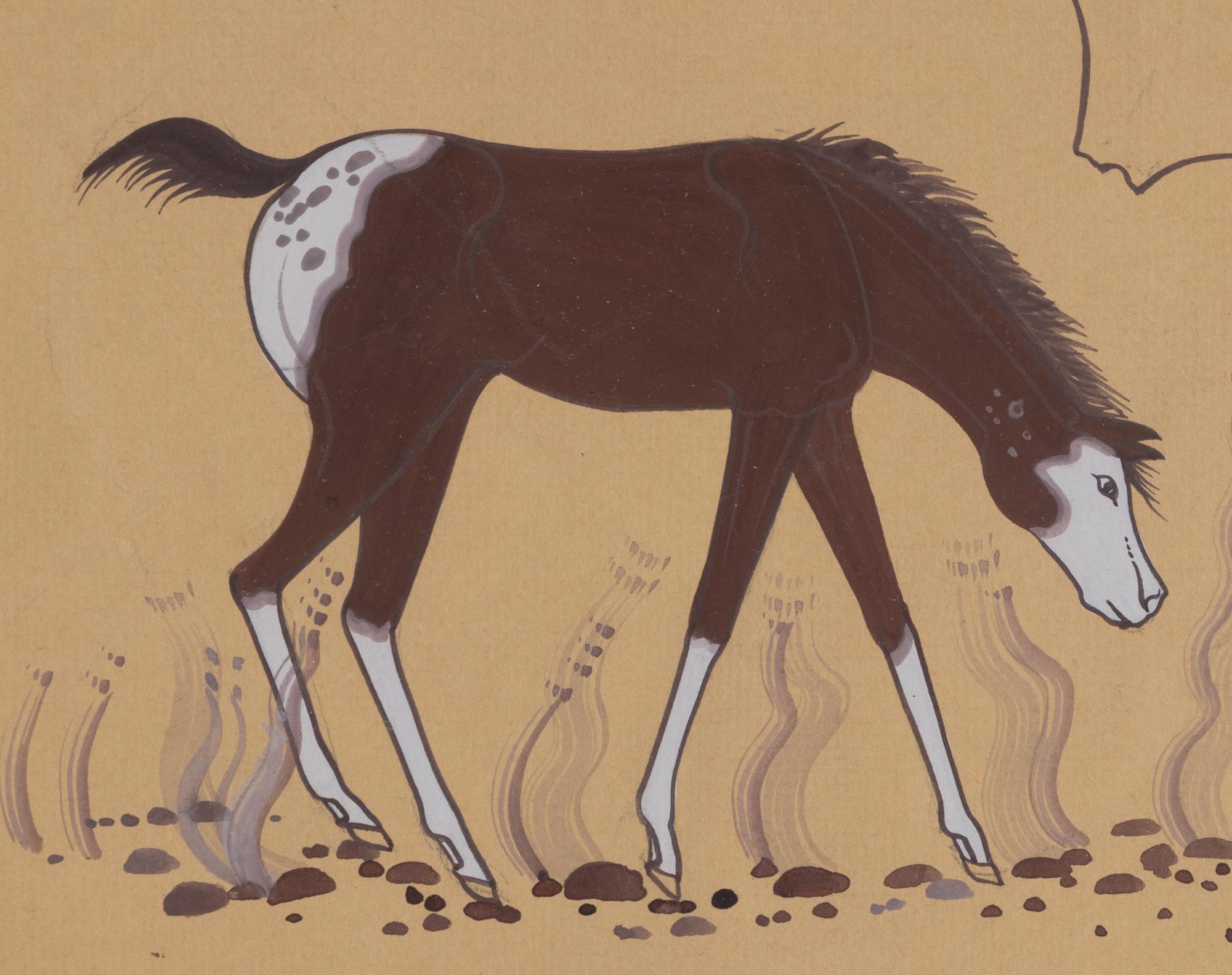 untitled, Horse and Buffalo Skull