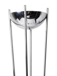 Three Modern Stainless Steel Lamps