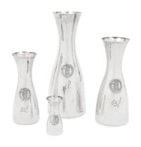 Four Italian Silver Carafes