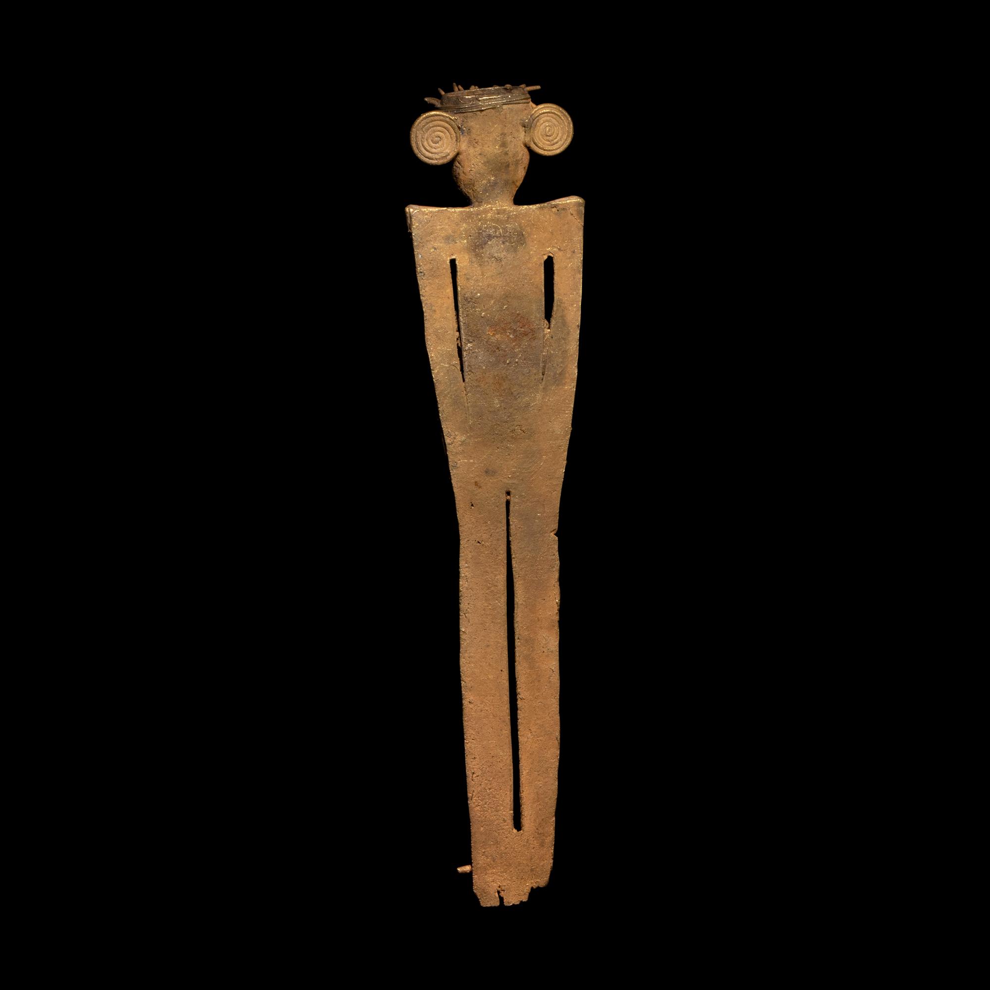 A Muisca Tumbaga Tunjo Figure