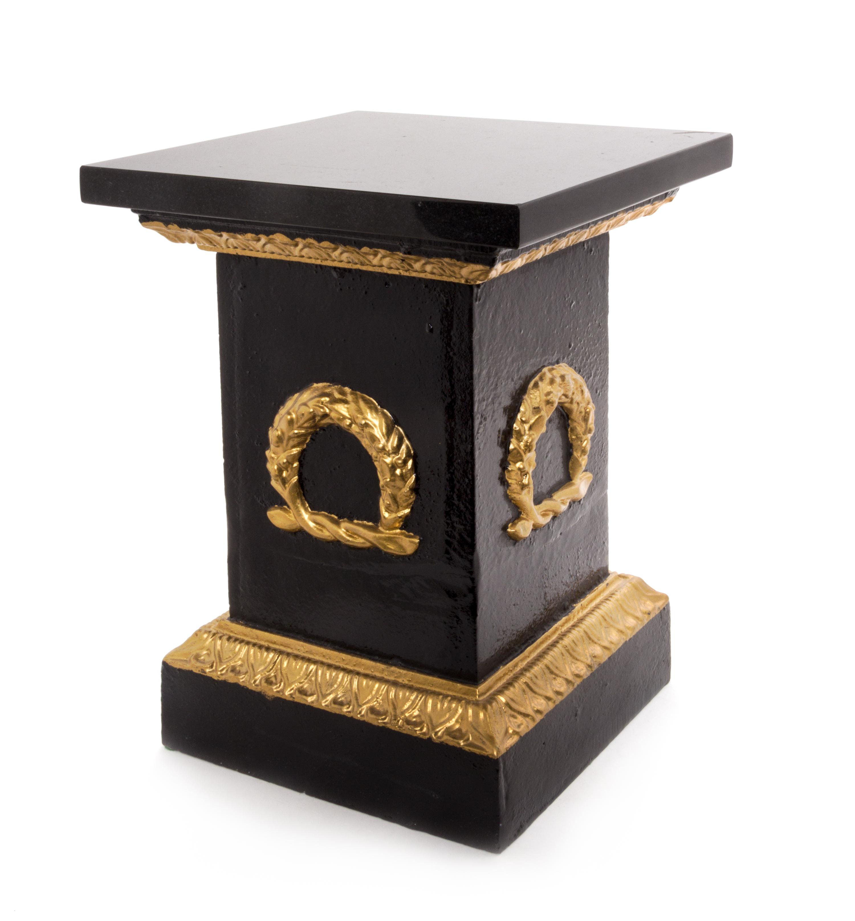 An Empire Style Painted Iron Stand Height 13 1/8 inches. — 20TH CENTURY
