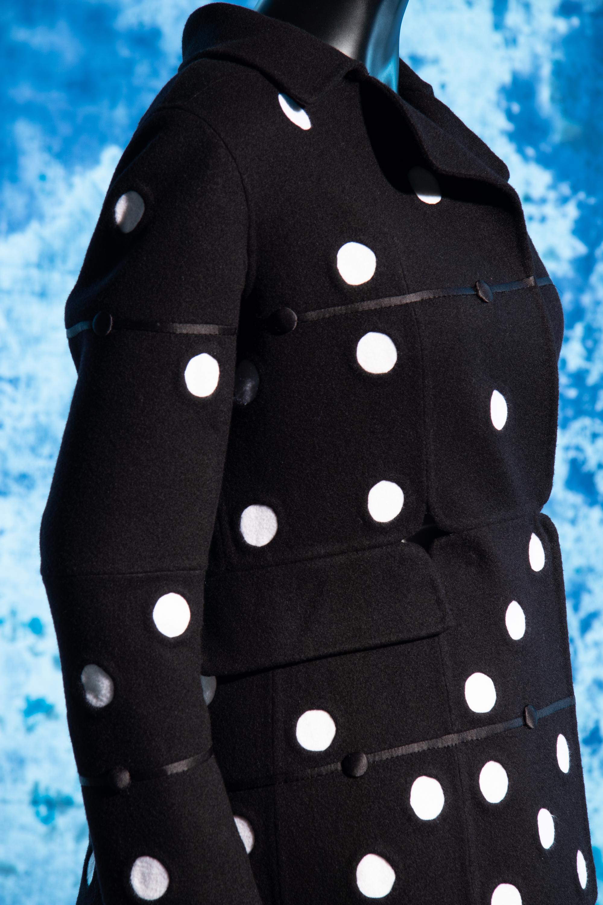 Christian Dior Haute Couture Domino Pattern Wool Coat, Spring/Summer 2018