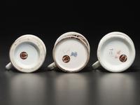 Three Porcelain Shaving Mugs
